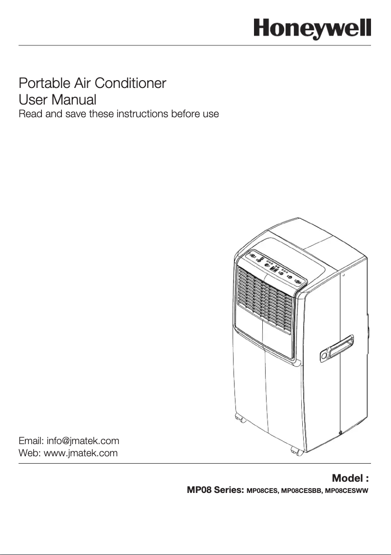 Imagen de la primera página del manual del dispositivo MP08CESWW