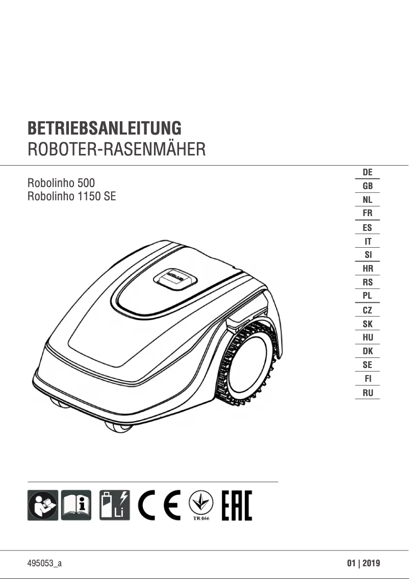 Página nº 1 - Manual de usuario AL-KO Robolinho 500