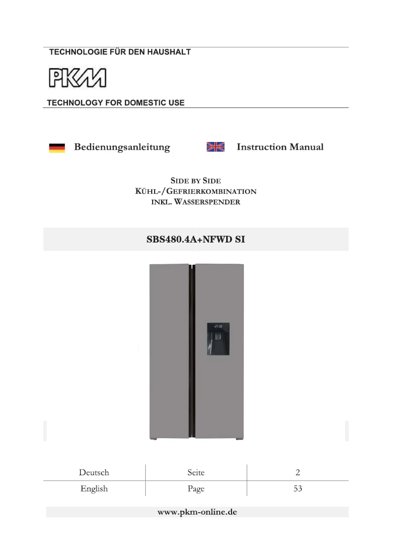 Página 1 del manual Manual de usuario PKM SBS440.4A+NFWD SI