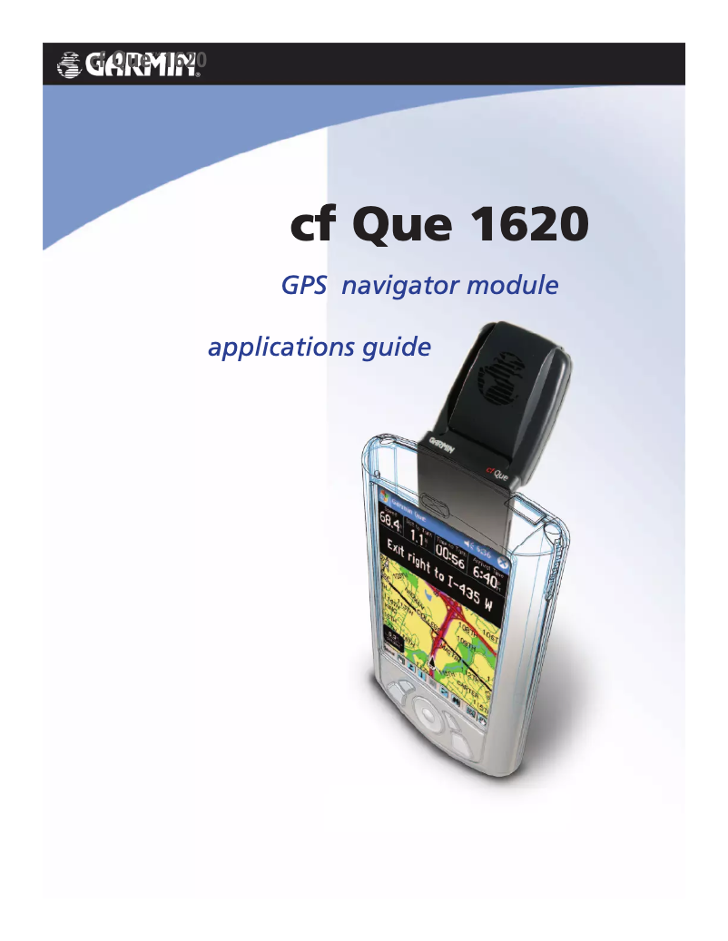 Página 1 del manual Manual de usuario Garmin cf Que 1620