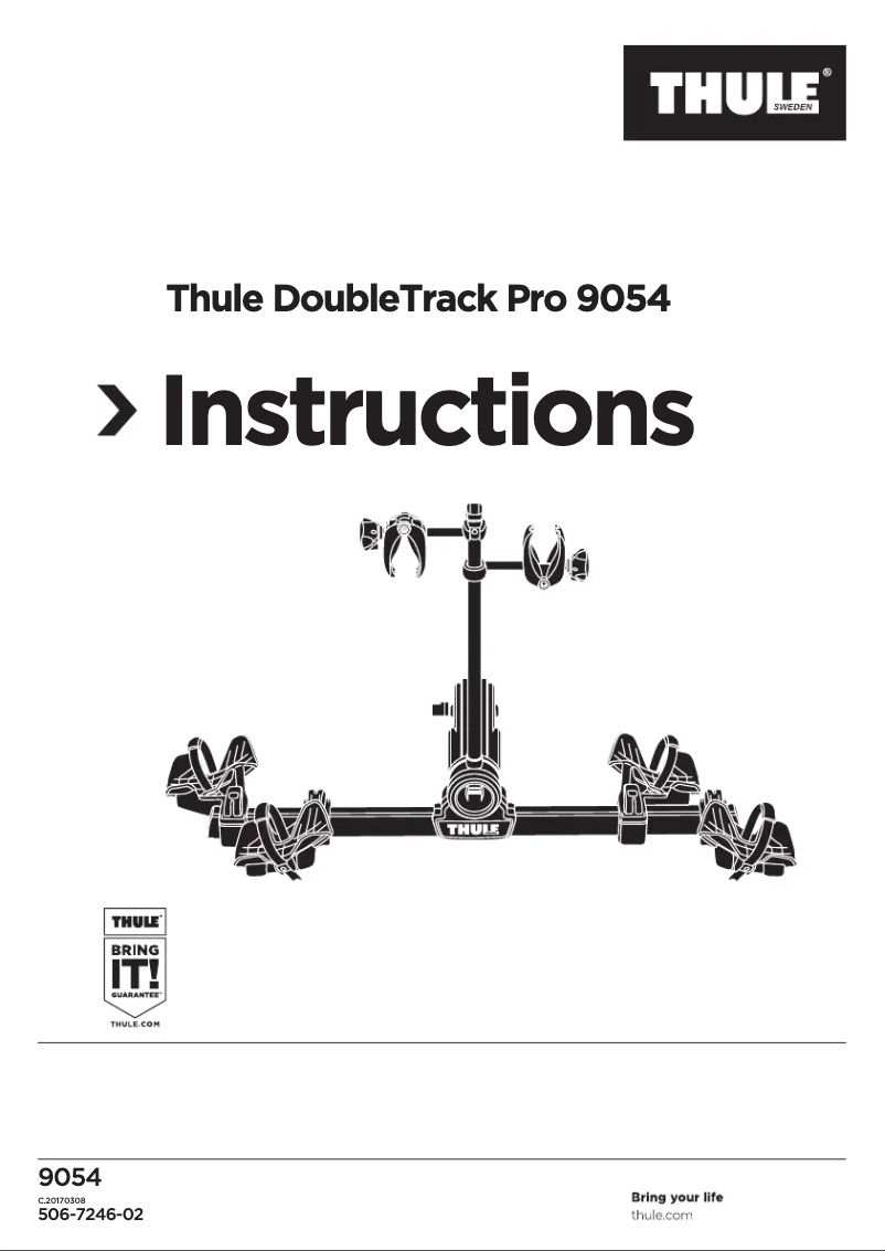 Imagen de la primera página del manual del dispositivo DoubleTrack Pro 9054