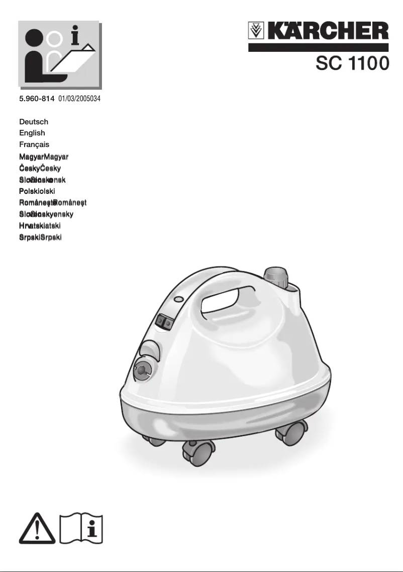 Página nº 1 - Manual de usuario Kärcher SC 1100