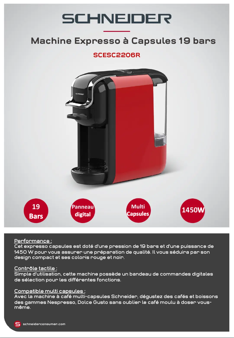 Página 1 del manual Ficha técnica Schneider SCESC2206R