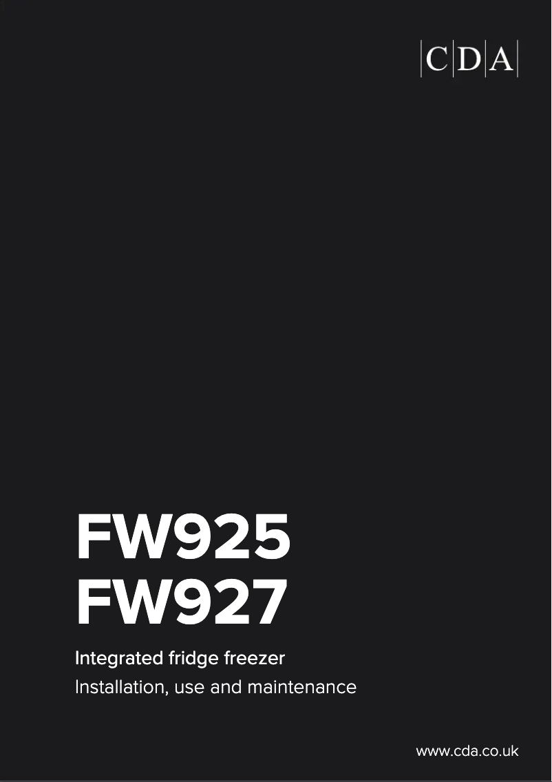 Página 1 del manual Manual de usuario CDA FW927