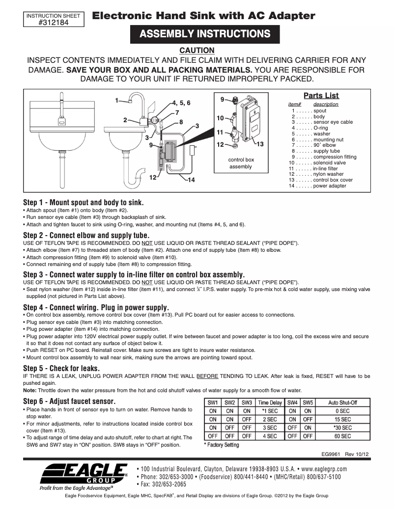 Página 1 del manual Manual de usuario Eagle Group P1916FE