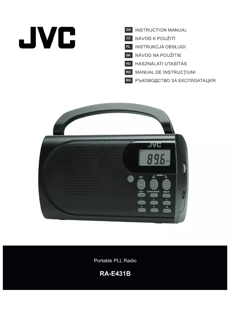 Imagen de la primera página del manual del dispositivo RA-E431B