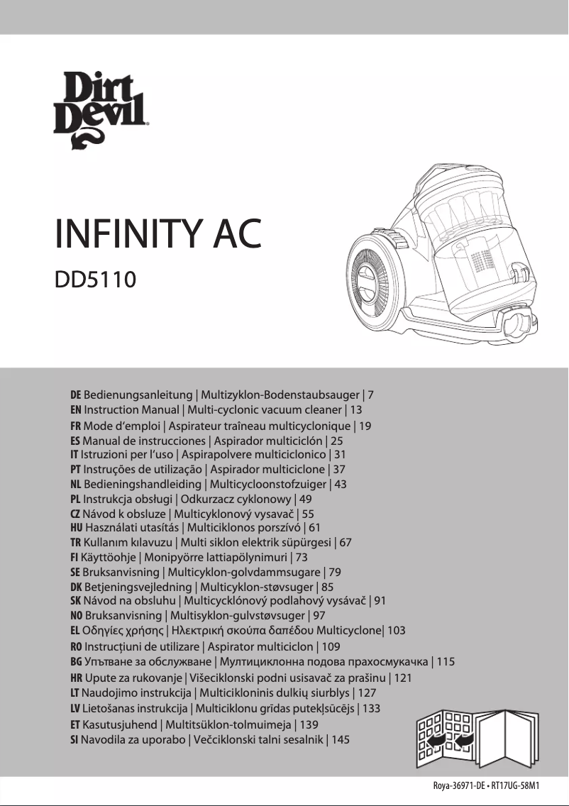 Página nº 1 - Manual de usuario Dirt Devil INFINITY AC