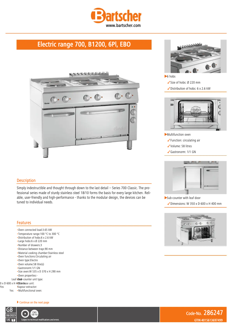 Imagen de la primera página del manual del dispositivo 286247