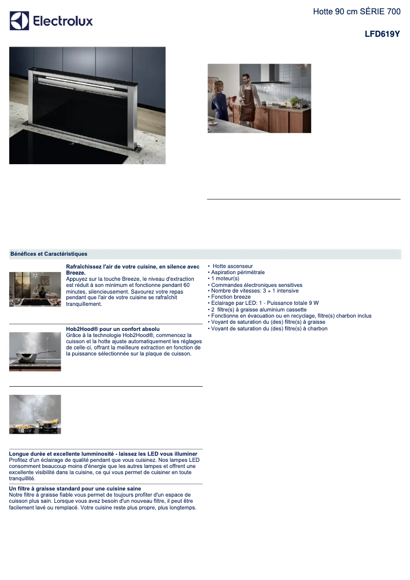 Imagen de la primera página del manual del dispositivo LFD619Y