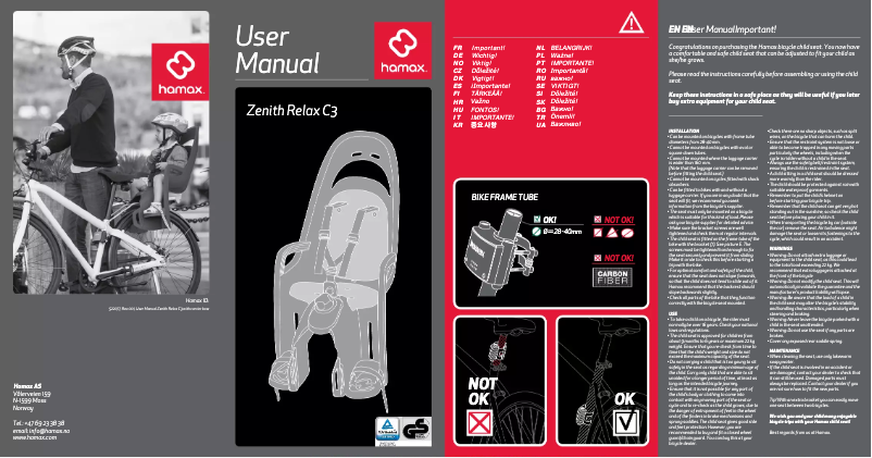 Página 1 del manual Manual de usuario Hamax Zenith Relax C3