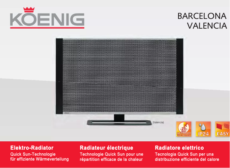 Página 1 del manual Manual de usuario Koenig Valencia B06126