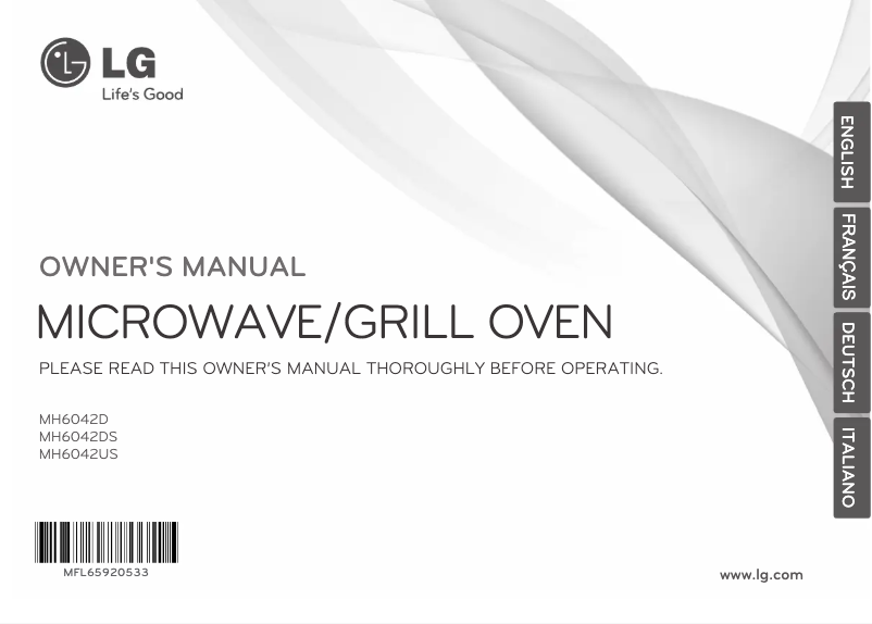 Página 1 del manual Manual de usuario LG MH6042US