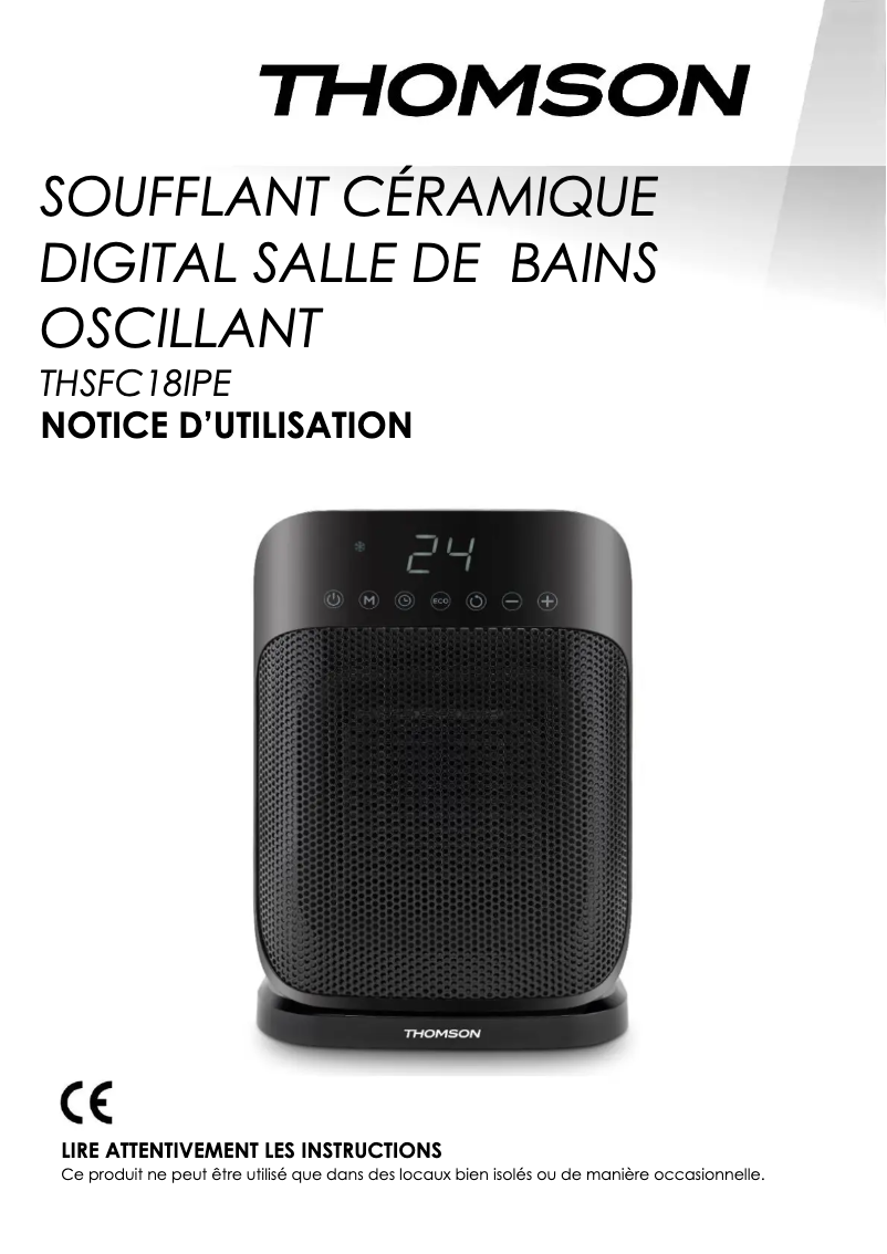 Imagen de la primera página del manual del dispositivo THSFC18IPE