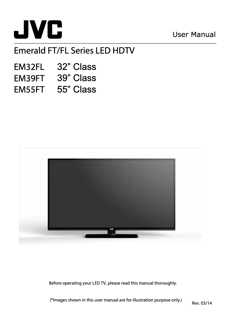 Página 1 del manual Manual de usuario JVC EM32FL