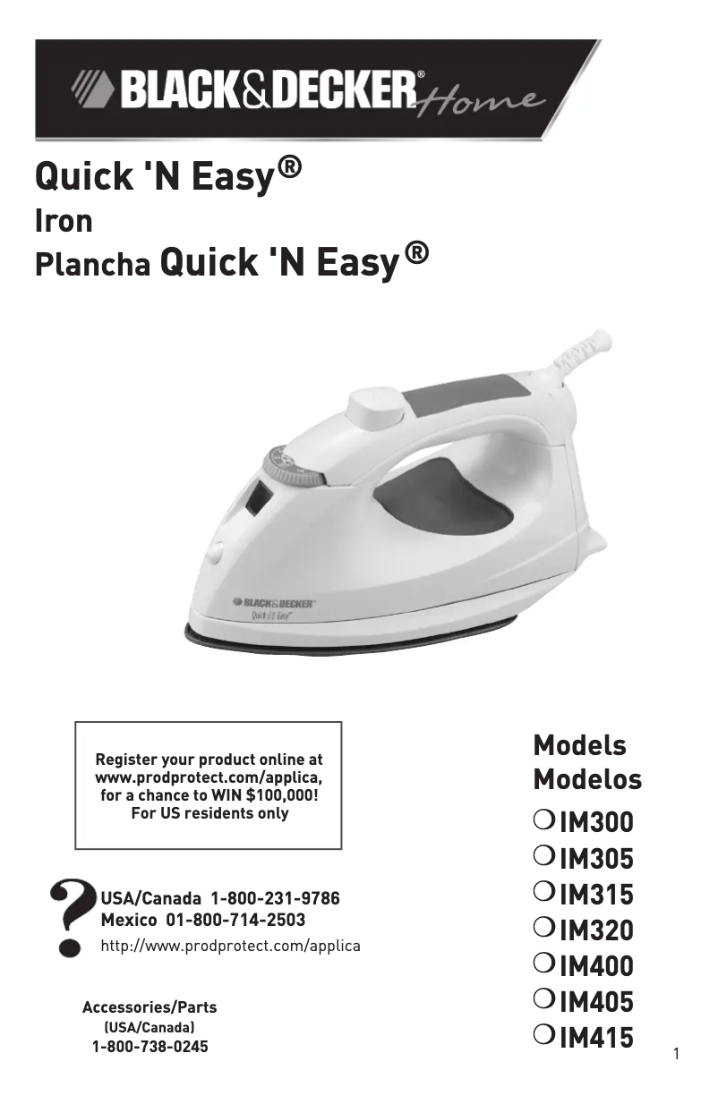 Imagen de la primera página del manual del dispositivo IM320