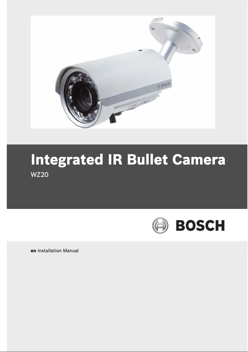 Página 1 del manual Manual de usuario Bosch WZ20