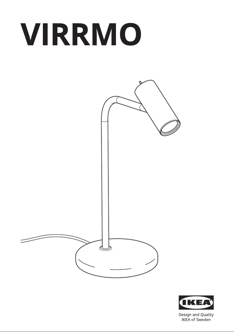 Página 1 del manual Manual de usuario Ikea VIRRMO 204.713.58