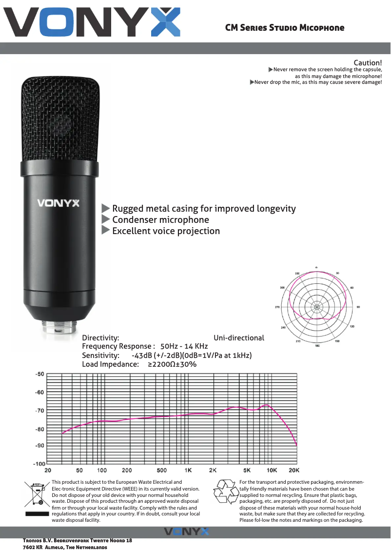 Imagen de la primera página del manual del dispositivo CM320B