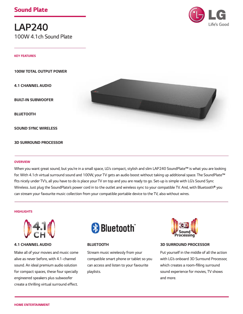 Imagen de la primera página del manual del dispositivo LAP240