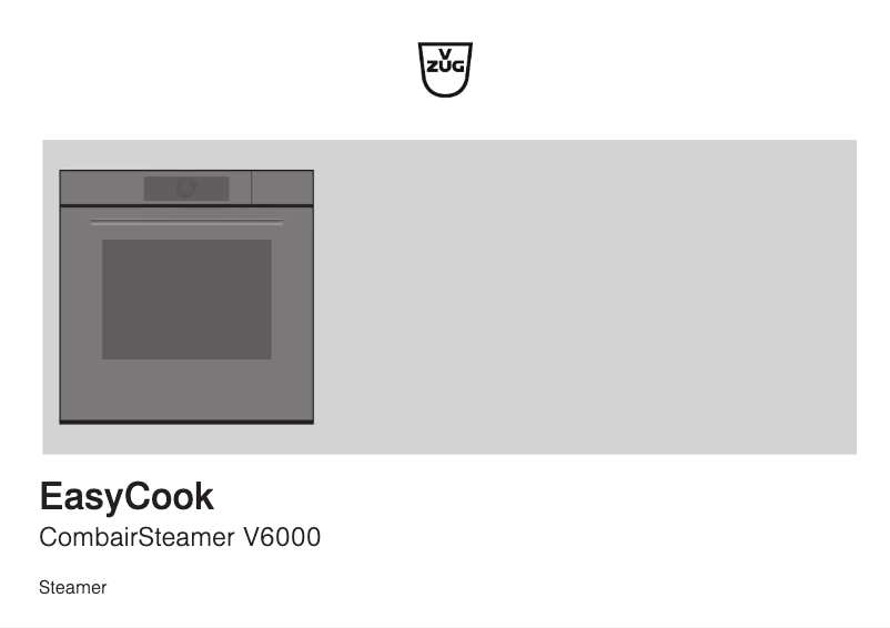 Imagen de la primera página del manual del dispositivo CombairSteamer V6000 60
