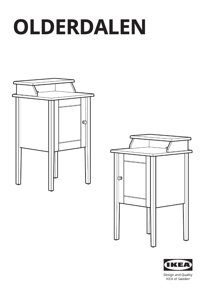 Página 1 del manual Manual de usuario Ikea OLDERDALEN 305.008.93