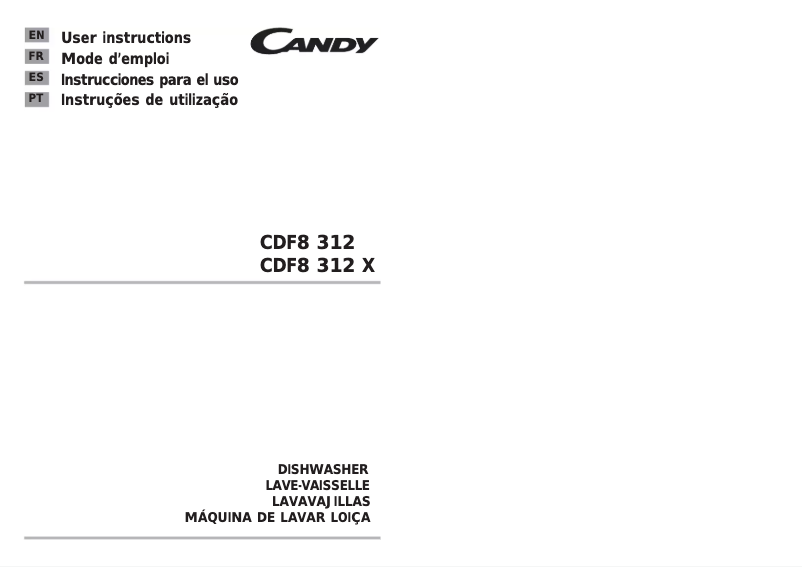 Imagen de la primera página del manual del dispositivo CDF8 312/1-S
