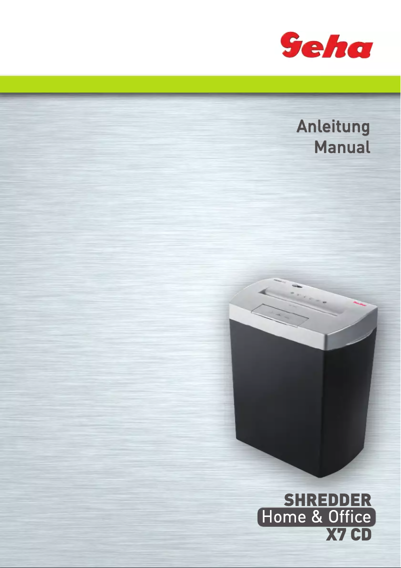 Imagen de la primera página del manual del dispositivo Home & Office X7 CD