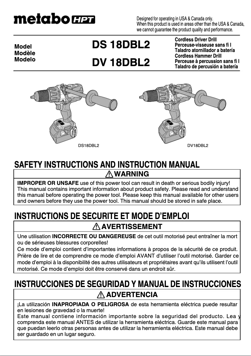 Imagen de la primera página del manual del dispositivo DS18DBL2