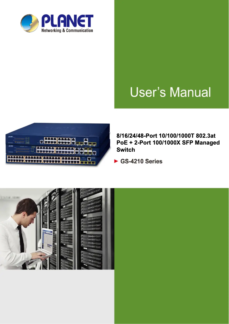 Página 1 del manual Manual de usuario Planet GS-4210-48T4S