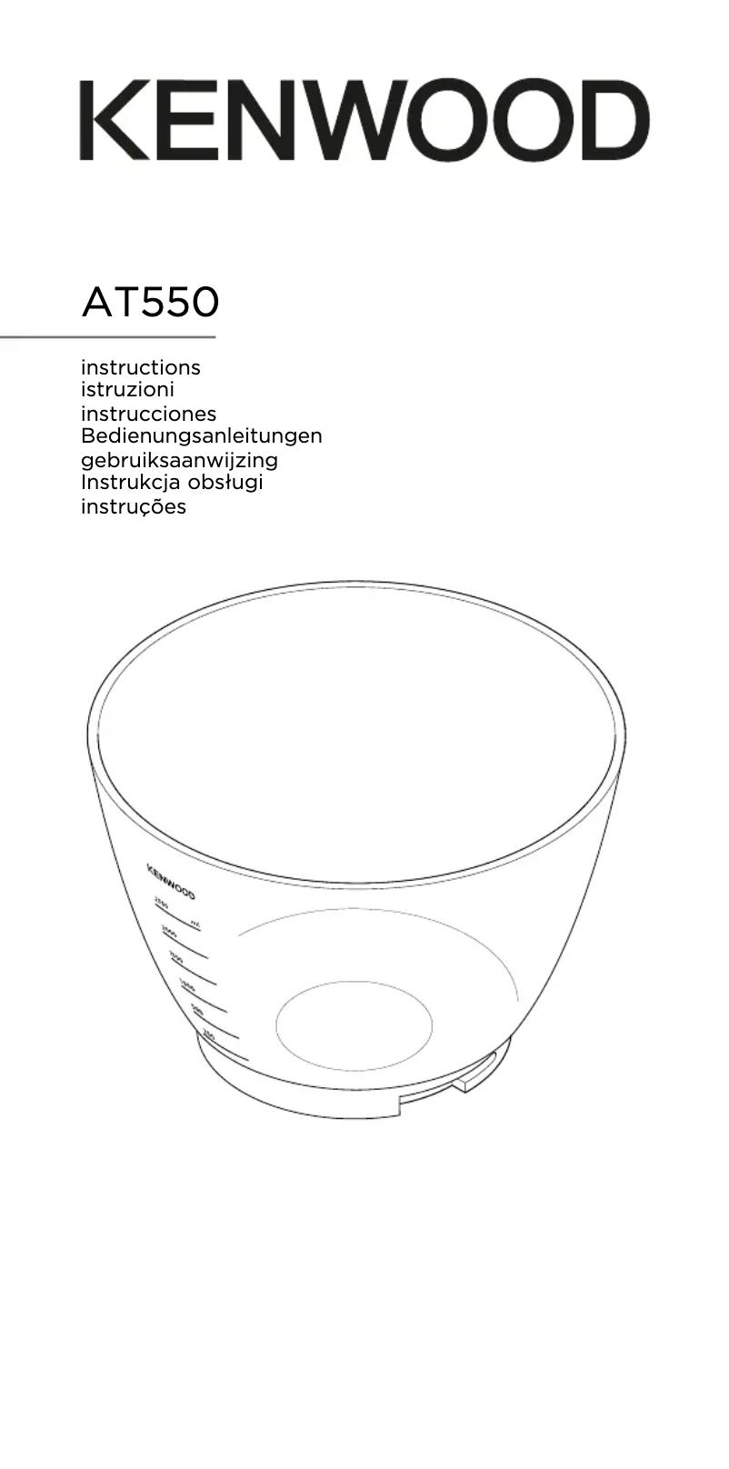 Imagen de la primera página del manual del dispositivo AT550