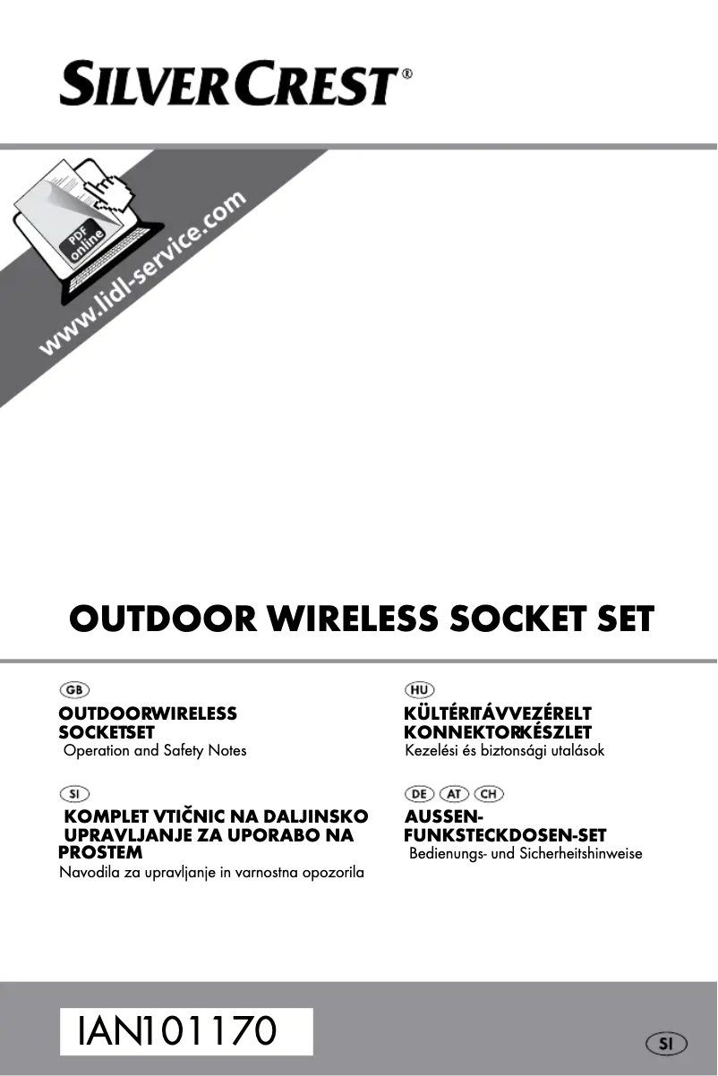 Imagen de la primera página del manual del dispositivo IAN 101170