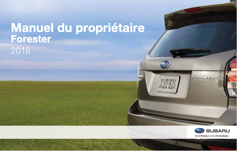 Página 1 del manual Manual de usuario Subaru Forester (2018)