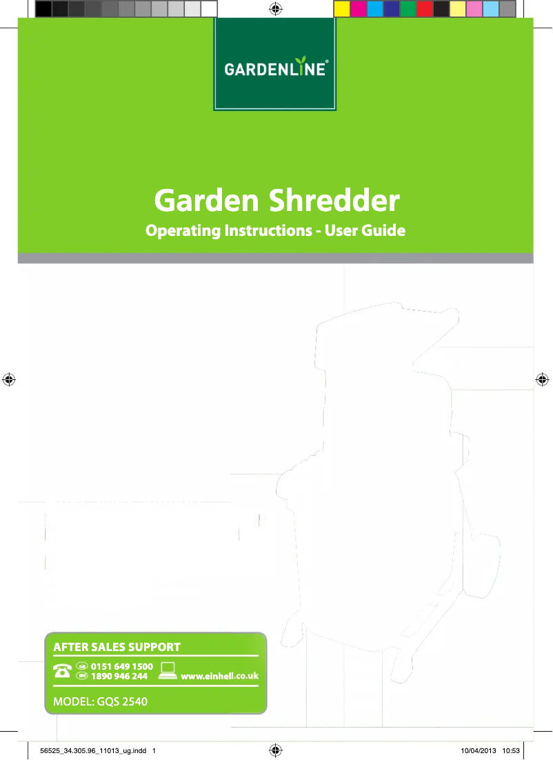 Página 1 del manual Manual de usuario Gardenline GQS 2540