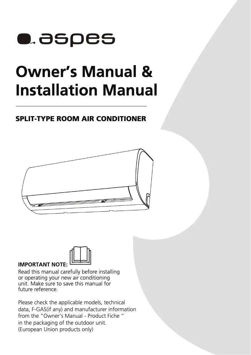 Página nº 1 - Manual de usuario Aspes AAS1090