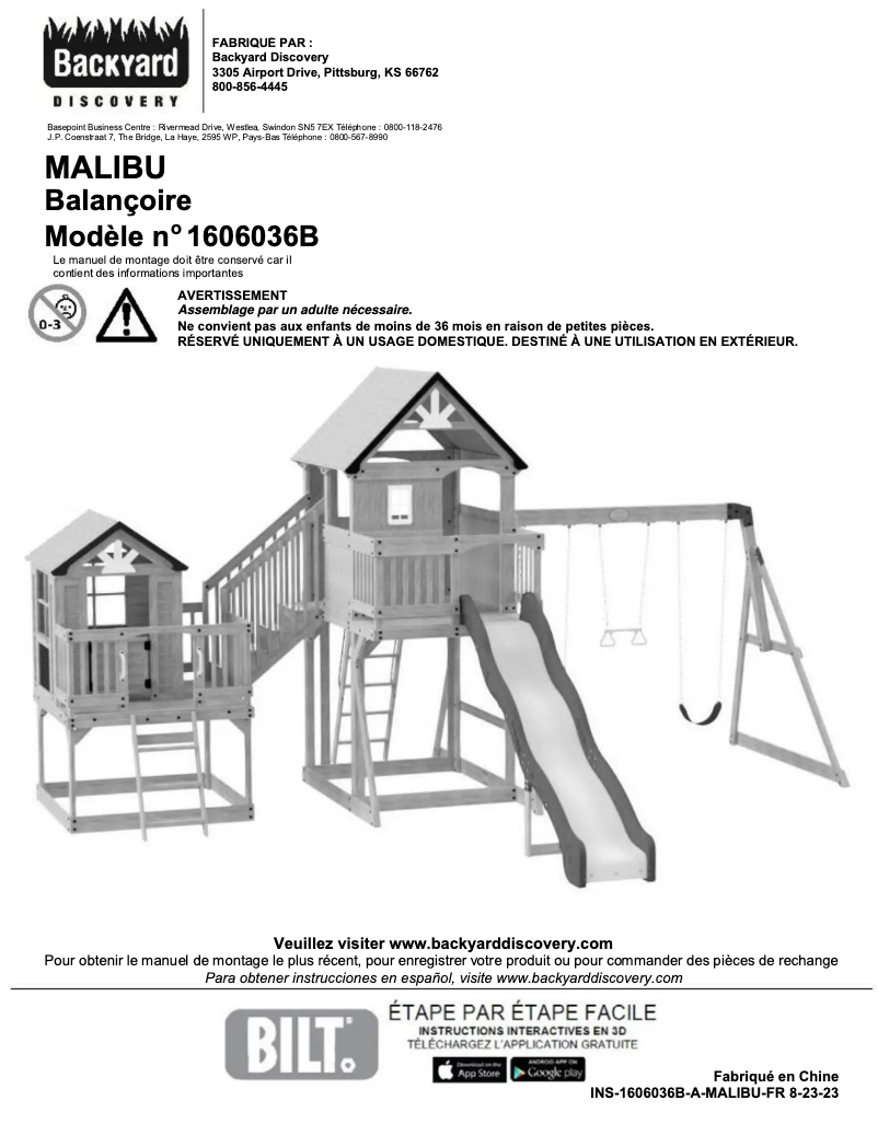 Imagen de la primera página del manual del dispositivo Malibu