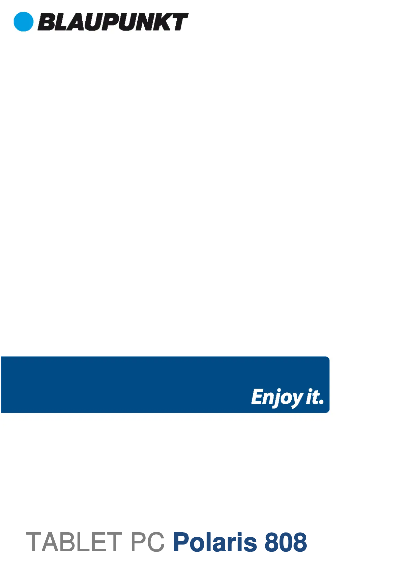 Página nº 1 - Manual de usuario Blaupunkt Polaris 808