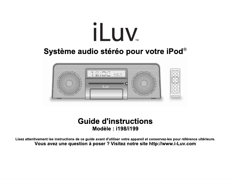 Imagen de la primera página del manual del dispositivo i199