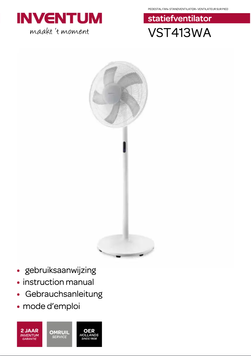 Imagen de la primera página del manual del dispositivo VST413WA