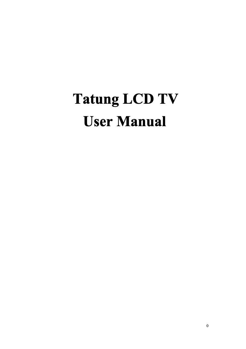 Página 1 del manual Manual de usuario Tatung V 32 ECCB