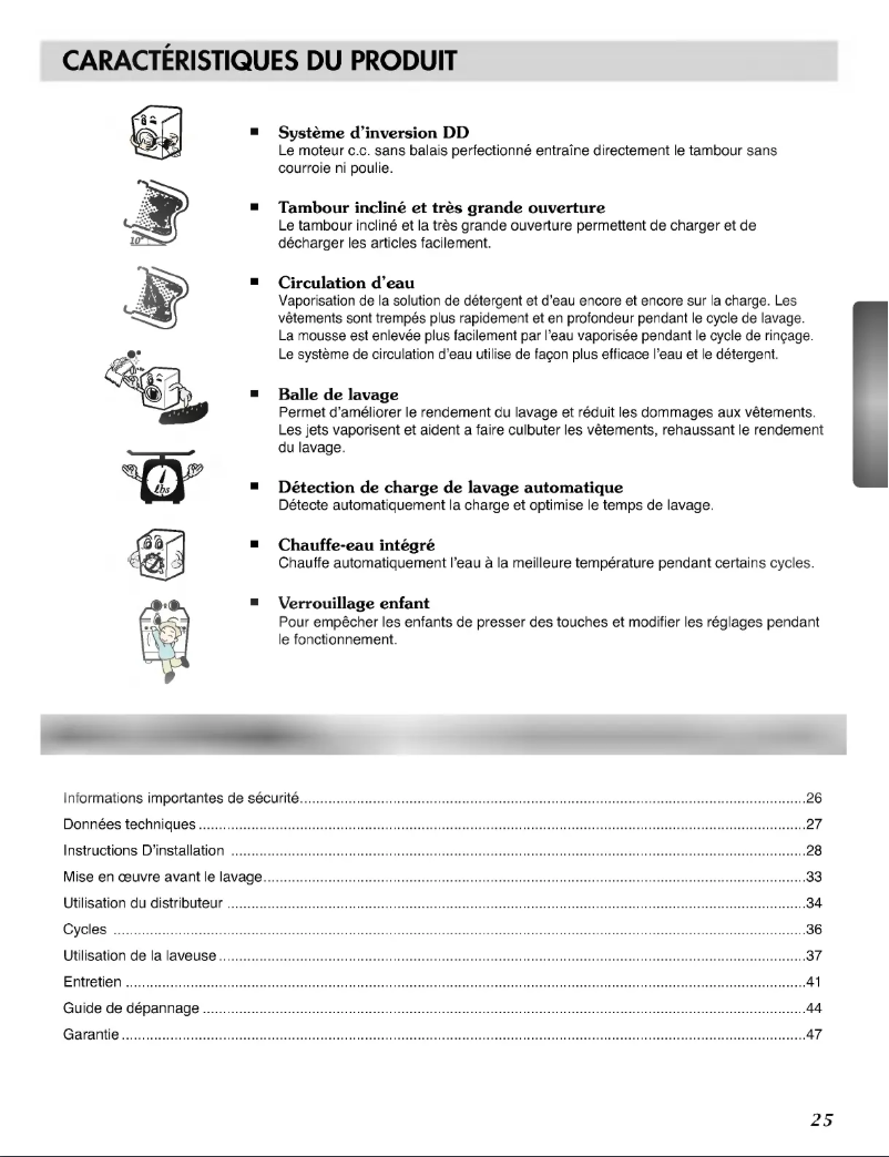 Página 1 del manual Manual de usuario LG WD-11270RD
