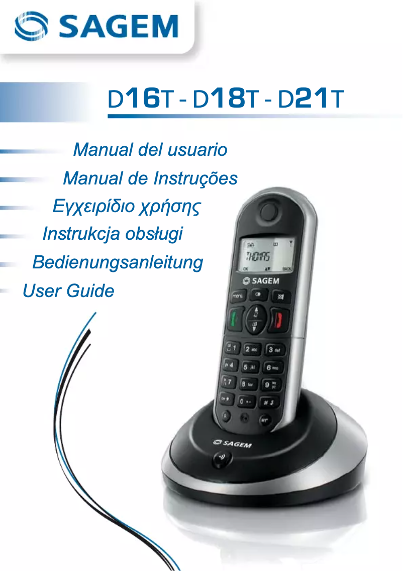 Página 1 del manual Manual de usuario Sagem D18T