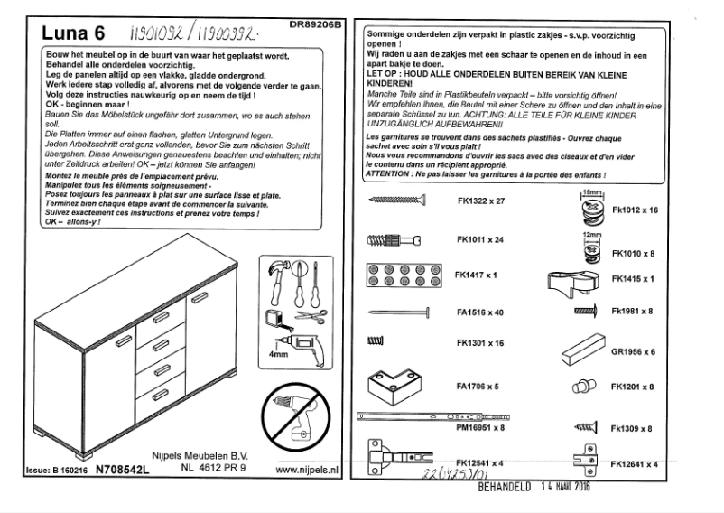 Página 1 del manual Manual de usuario Leen Bakker Luna 6