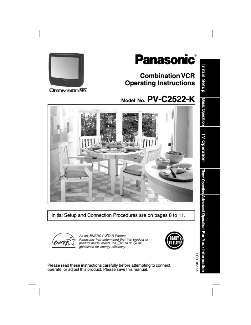 Imagen de la primera página del manual del dispositivo PV-C2522