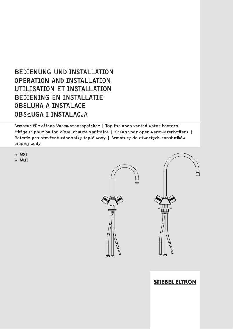 Imagen de la primera página del manual del dispositivo WST