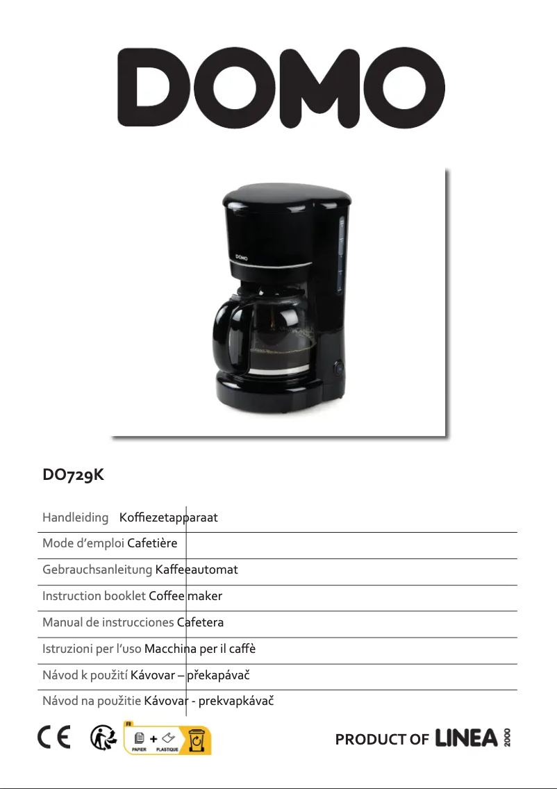 Imagen de la primera página del manual del dispositivo DO729K