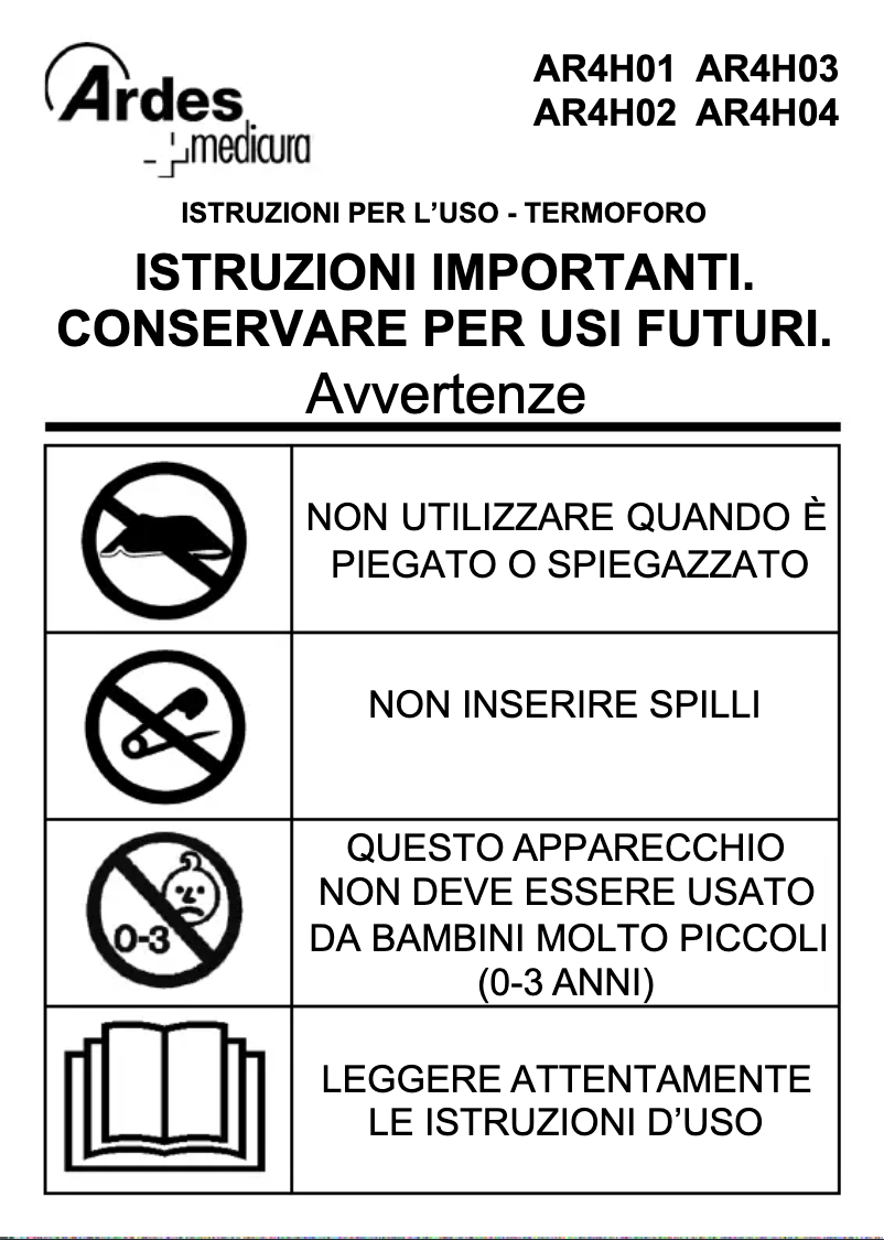 Página 1 del manual Manual de usuario Ardes AR4H01