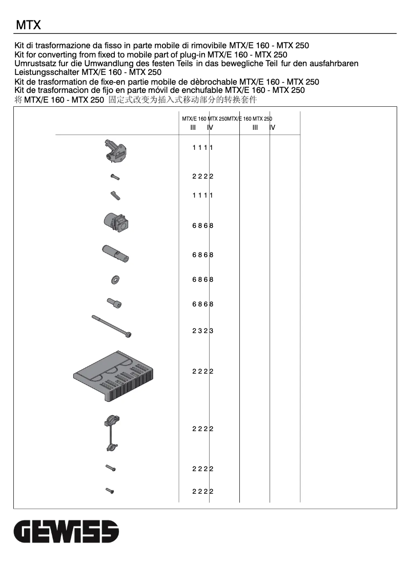 Página nº 1 - Manual de usuario Gewiss GWD8052