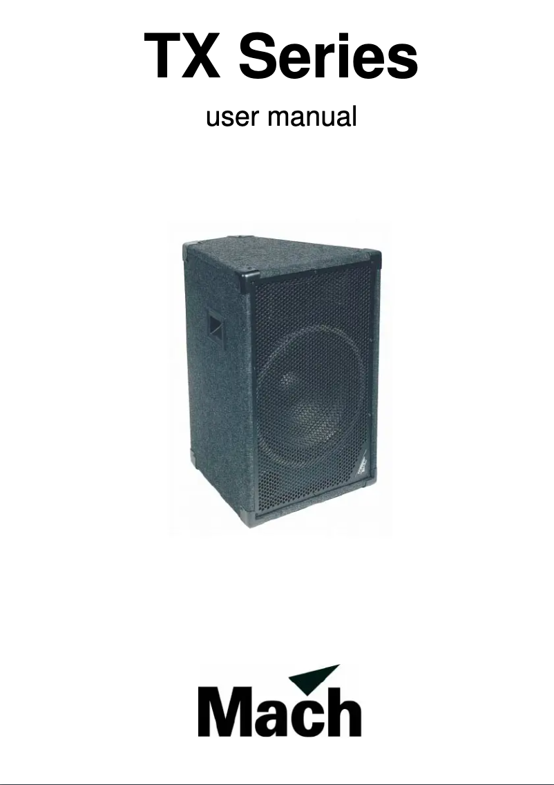 Página 1 del manual Manual de usuario Martin TX12F