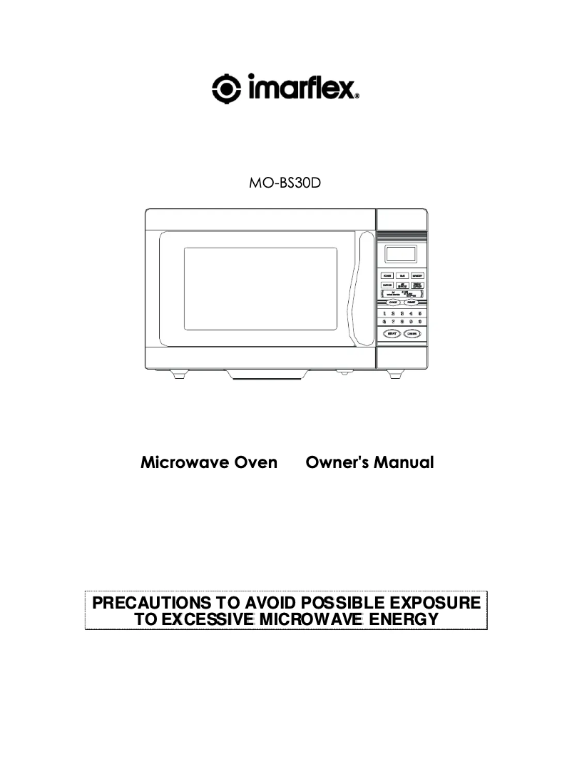 Página 1 del manual Manual de usuario Imarflex MO-BS30D