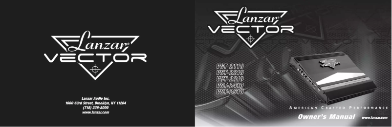 Página 1 del manual Manual de usuario Lanzar VCT2110